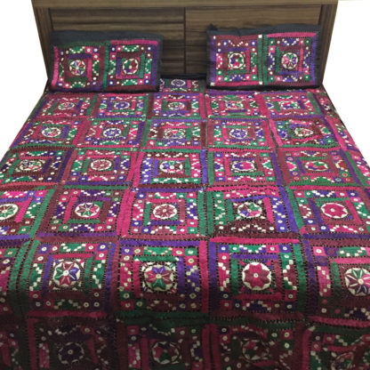 embroidered bedcover