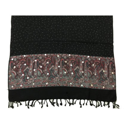 embroidered winter shawl