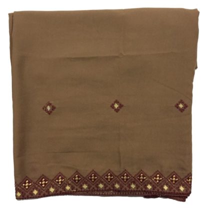 brown embroidered chadar