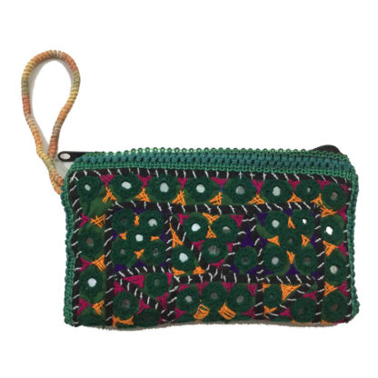 hand embroidered clutch