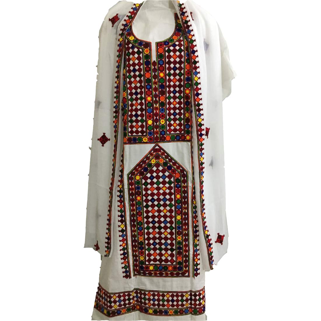 Balochi Embroidery Cotton Dress for Ladies. Buy Online.