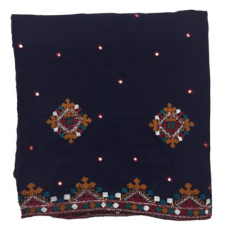 black sindhi shawl