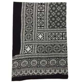 black linen shawl