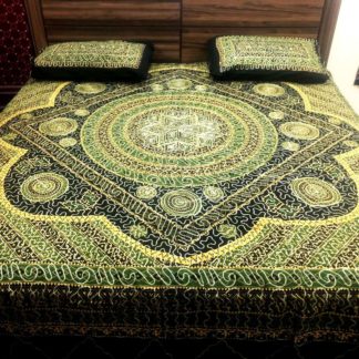 Aar embroidery bed sheet