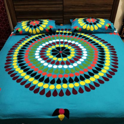 blue applic bed cover pakistan